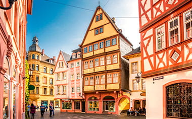 Historical Houses in Mainz, Germany
